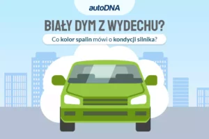 biały dym z wydechu