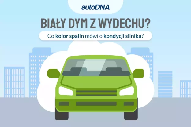 biały dym z wydechu