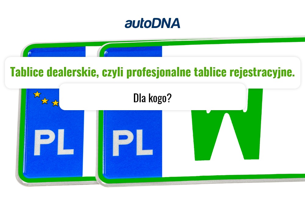 Tablice dealerskie, czyli profesjonalne tablice rejestracyjne. Dla kogo