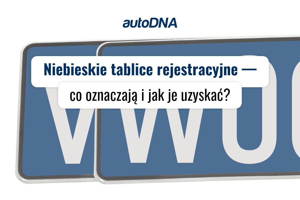 Niebieskie tablice rejestracyjne. Co oznaczają