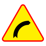 A-1 Niebezpieczny zakręt w prawo