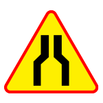 A-12A Zwężenie jezdni dwustronne