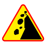 A-25 Spadające odłamki skalne