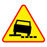 A-31 Niebezpieczne pobocze po prawej stronie