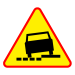 A-31a Niebezpieczne pobocze po lewej stronie