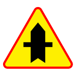 A-6A Skrzyżowanie z drogą podporządkowaną występującą po obu stronach