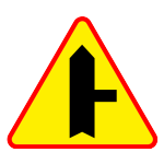 A-6B Skrzyżowanie z drogą podporządkowaną występującą po prawej stronie