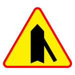 A-6D Wlot drogi jednokierunkowej z prawej strony