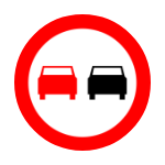 B – 25 Zakaz wyprzedzania