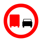 B – 26 Zakaz wyprzedzania przez samochody ciężarowe