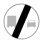 B – 28 Koniec zakazu wyprzedzania przez samochody ciężarowe