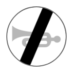 B – 30 Koniec zakazu używania sygnałów dźwiękowych