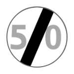 B – 34 Koniec ograniczenia prędkości