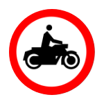 B – 4 Zakaz wjazdu motocykli