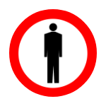 B – 41 Zakaz ruchu pieszych