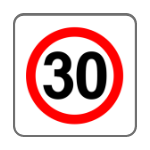 B – 43 Strefa ograniczonej prędkości