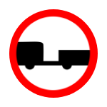 B – 7 Zakaz wjazdu pojazdów silnikowych z przyczepą