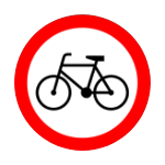B – 9 Zakaz wjazdu rowerów