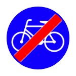 C – 13A Koniec drogi dla rowerów