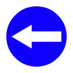 C – 3 Nakaz jazdy w lewo przed znakiem