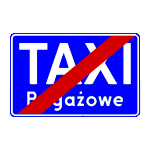 D – 20A koniec postoju taksówek bagażowych
