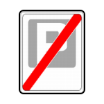 D – 45 Koniec strefy płatnego parkowania