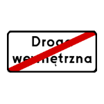 D – 47 koniec drogi wewnętrznej