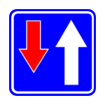 D – 5 Pierwszeństwo na zwężonym odcinku jezdni