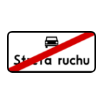 D – 53 Koniec strefy ruchu