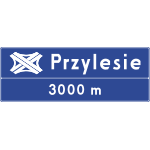 E-20a Informuje o zbliżaniu się do wyjazdu z autostrady