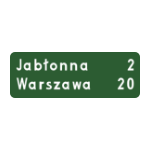 E – 13 Tablica kierunkowa