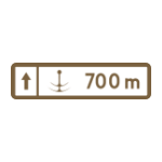 E – 7 Drogowskaz do przystani wodnej lub żeglugi