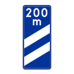 F – 14B Tablica wskaźnikowa na autostradzie umieszczana w odległości 200 m przed pasem wyłączania