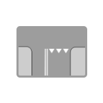 P – 13 Linia warunkowego zatrzymania złożona z trójkątów