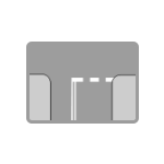 P – 14 Linia warunkowego zatrzymania złożona z prostokątów