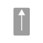 P – 8a Strzałka kierunkowa na wprost