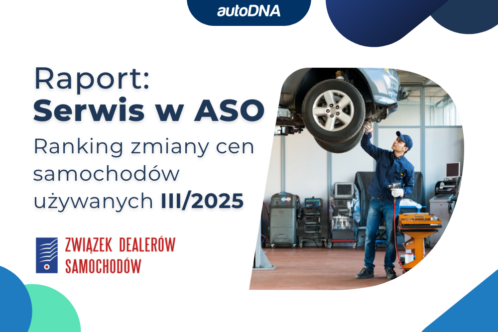 Raport Serwis w ASO Ranking zmiany cen samochodów używanych III 2025